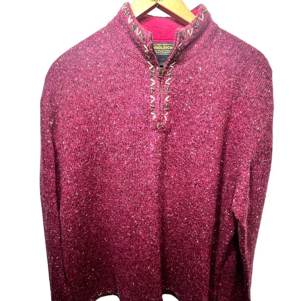 Woolrich Half Zip Wool‎ Blend Pullover Sweater - Picture 9 of 9